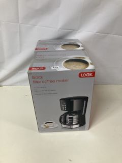 2 X LOGIK BLACK FILTER COFFEE MAKERS