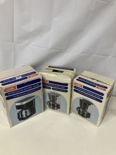 3 X ASSORTED LOGIK FILTER COFFEE MACHINES