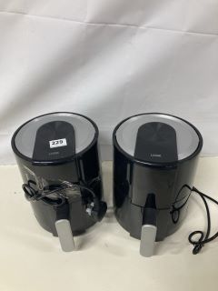 2 X LOGIK 1.2L AIR FRYERS