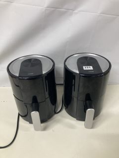 2 X LOGIK 1.2L AIR FRYERS