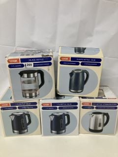 5 X ASSORTED LOGIK KETTLES