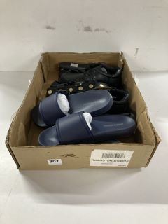 BOX OF ASSORTED SHOES