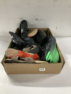 BOX OF ASSORTED SHOES