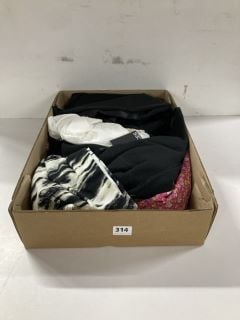 BOX OF ASSORTED WOMEN'S CLOTHING (ASSORTED SIZES)