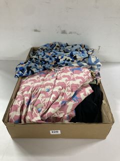 BOX OF ASSORTED WOMEN'S CLOTHING (ASSORTED SIZES)