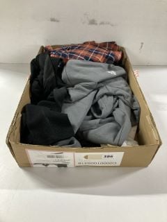 BOX OF ASSORTED MEN'S CLOTHING (ASSORTED SIZES)