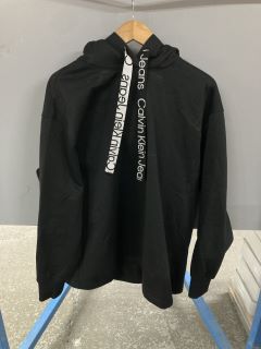 CALVIN KLEIN JEANS HOODIE (BLACK) - 3XL