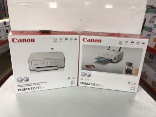 2 X CANON PIXMA TS5151 PRINTERS