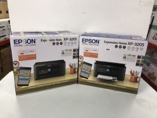 2 X EPSON EXPRESSION HOME XP-3205 PRINTERS