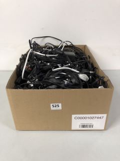 BOX OF ASSORTED POWER CABLES