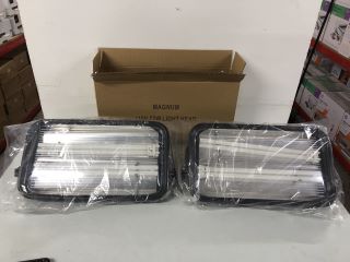 2 X 110 VOLT 72 WATT FLUORESCENT LINKABLE LIGHT HEAD MAGNUM - RRP.£69 EACH