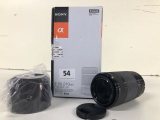 SONY E 55-210MM F4.5-6.3 OSS CAMERA LENS MODEL: SEL55210 - RRP.£229