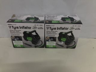 2 X BONAIRE 12VOLT TYRE INFLATORS