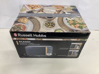 RUSSELL HOBBS SCANDI COMPACT GREY MANUAL MICROWAVE