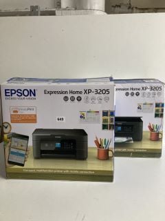 2 X EPSON EXPRESSION HOME XP-3205 PRINTERS