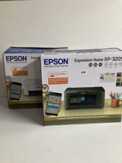 2 X EPSON EXPRESSION HOME XP-3205 PRINTERS