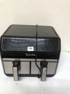 SUR LA TABLE SINGLE OR DOUBLE BASKET AIR FRYER 10.5 LITERS