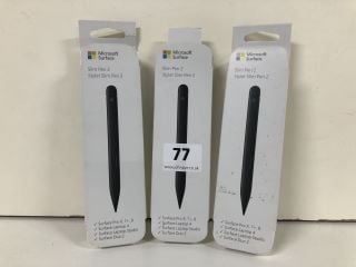 3 X MICROSOFT SURFACE SLIM PEN 2 (DEMO)