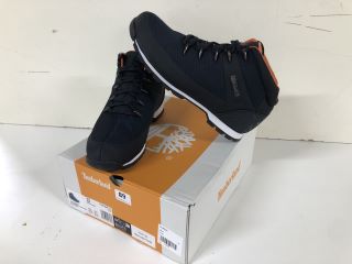 TIMBERLAND EURO SPRINT WATERPROOF MID HIKER BOOTS - NAVY KNIT - SIZE: 12.5