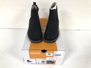 TIMBERLAND COURMA KIDS CHELSEA BOOTS - BLACK - SIZE: 2.5