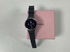 TOUS SMARTWATCH (ORIGINAL RRP - €169.00) IN GREY-BLACK: MODEL NO 100350680 (WITH BOX AND CHARGER) [JPTZ6629]