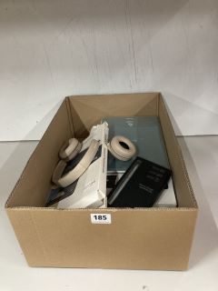 BOX OF ELECTRONIC ACCESSORIES INC SAMSUNG SMART BOOK COVER