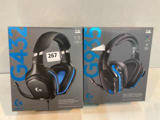 2 X LOGITECH GAMING HEADSETS INC G432