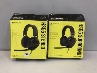 2 X CORSAIR HS55 STEREO