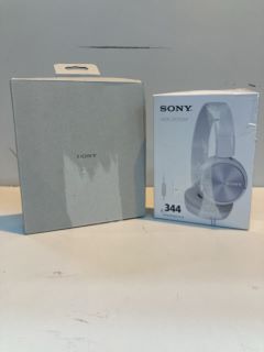 2 X SONY HEADPHONES INC MDR-ZX310AP WIRED HEADPHONES