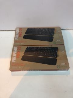 2 X ADX FIREFIGHT PRO 23 GAMING KEYBOARD