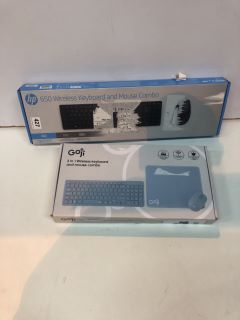 2 X KEYBOARDS INC GOJI 3 IN 1 WIRELESS KEYBOARD AND MOUSE COMBO