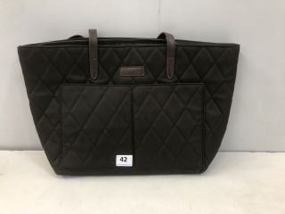 BARBOUR QUILTED TOTE BAG