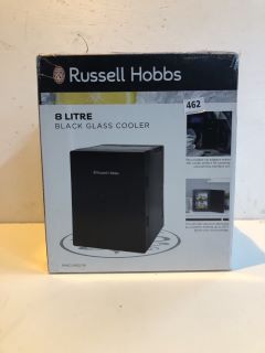 RUSSELL HOBBS 8 LITRE BLACK GLASS COOLER