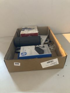 BOX OF ASSORTED ITEMS INC LEITZ PREMIUM LAMINATING POUCHES