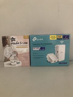 2 X ASSORTED ITEMS INC TOMMEE TIPPEE MADE FOR ME MANUAL BREAST PUMP