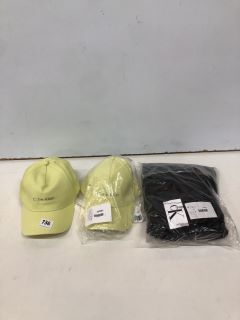 3 X CALVIN KLEIN ITEMS INC YELLOW HAT