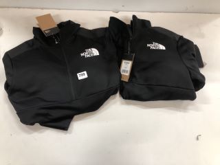 2 X  QUARTER ZIP FLEECE INC UK SIZE: M