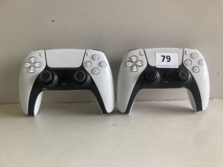 2 X SONY PLAYSTATION DUAL SENSE WIRELESS CONTROLLER