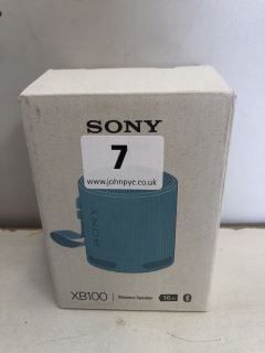 SONY WIRELESS SPEAKER MODEL NO:XB100