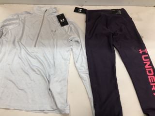 2 X UNDER ARMOUR ITEMS INC UK SIZE: S