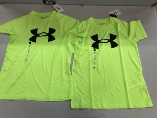 2 X UNDER ARMOUR SHIRTS UK SIZE: YL