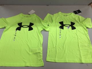 2 X UNDER ARMOUR SHIRTS UK SIZE: YM