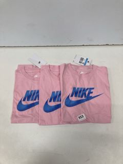 3 X KIDS NIKE T-SHIRT IN UK SIZE: M