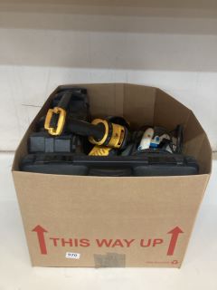 BOX OF DIY ITEMS INC DEWALT ANGLE GRINDER