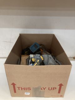 BOX OF DIY ITEMS INC DEWALT DRILL