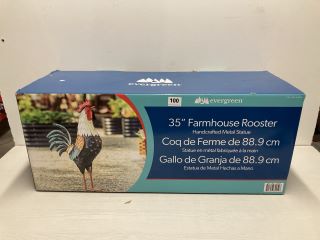 EVERGREEN 35" FARMHOUSE ROOSTER STATUE