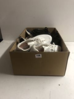 BOX OF ASSORTED SHOES IN VARIOUS SIZES