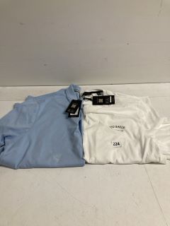 2X ASSORTED CLOTHING INCL. TED BAKER TSHIRT IN WHITE SIZE XL