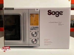 SAGE THE COMBI WAVE 3-IN-1 AIR FRYER, OVEN AND MICROWAVE IN BLACK