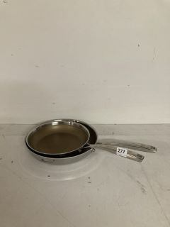 2X STAINLESS STEEL COOKING PANS